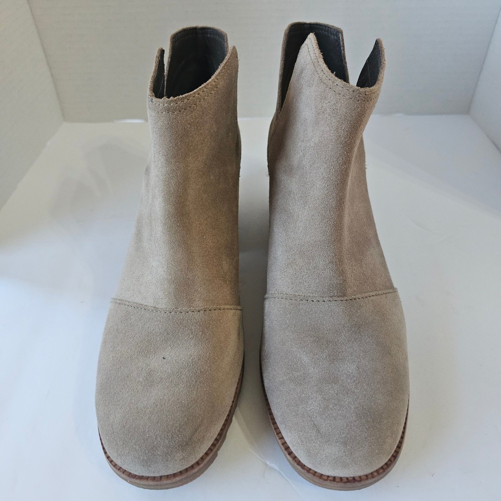 Sorel Taupe Suede Ankle Booties